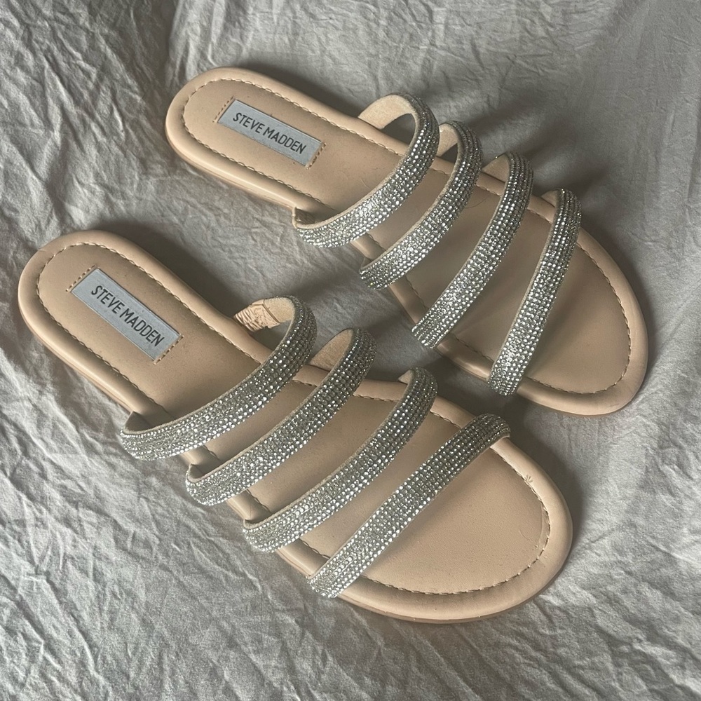 Steve Madden Rhinestone Sandals - Picture 3 of 4